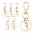 thumbnail image 1 of 6 Pack Metal Swivel Lobster Claw Clasps and Key Rings, Keychain Clip with Large Key Ring, Premium Keychains Clips, Snap Hooks and Sturdy Key Rings, for Key Chain Making Kit, Art Craft, Jewelry Making, 1 of 5