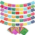 thumbnail image 1 of 6 Pack Fiesta Banner Colorful Felt Papel Picado Banner for Party Cinco de Mayo Day of the Dead Fiesta Party Decorations Supplies, 1 of 7