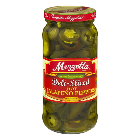 (6 Pack)Mezzetta Hot Jalapeno Peppers - Sliced, 16 oz.
