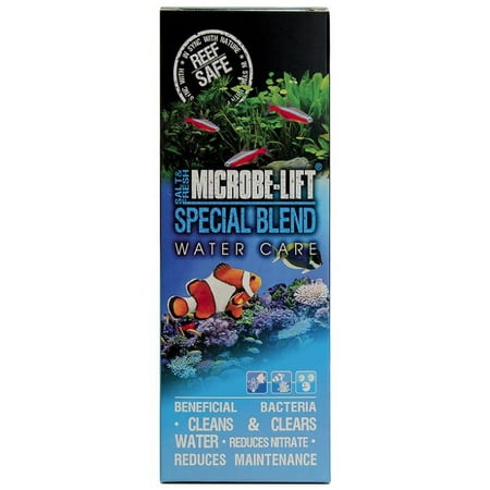 6 Pack Microbe-Lift Special Blend A Complete Ecosystem in a Bottle for Saltwater and Freshwater Aquariums [Aquarium Bio Additives, Bulk Aquarium Supplies, Microbe-Lift] 24 oz (6 x 4 oz)