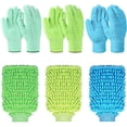 thumbnail image 1 of 6 Pack Microfiber & Chenille Cleaning Gloves, Washable Reusable Dust Mitts, 1 of 8