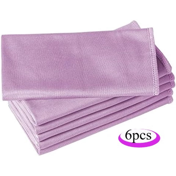 6 Pack Microfiber Glass Cleaning Cloth, 16 Inch X 16 Inch, Lint Free Quickly Clean Window, Glasses, Windshields, Mirrors, and Stainless Steel, Pink