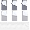 thumbnail image 1 of 6 Pack Microfiber Jewelry Cleaning Cloth Set Reusable Sterling Silver Cleaner Polishing Towel 4-Layers Silver Polishing Cloth with 20Pcs Plastic Zip Lock Bags for Gold Platinum Diamond Coin, 1 of 7