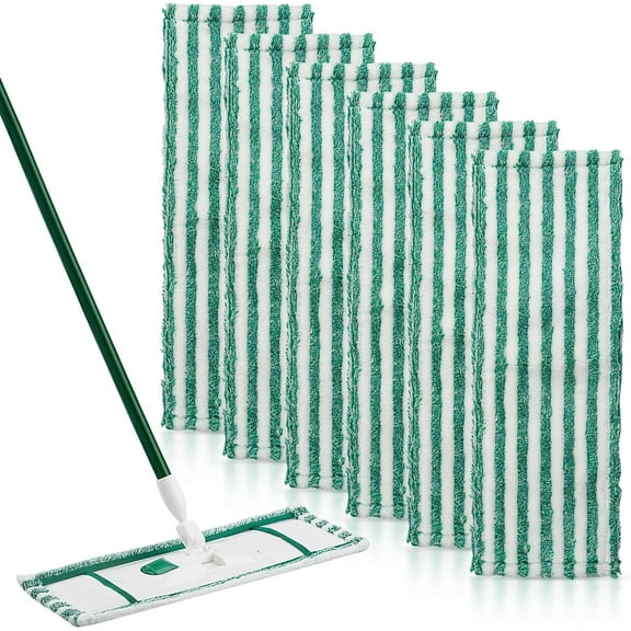 6 Pack Microfiber Mop Heads for Libman Microfiber Floor Mop,Replacent Mop Refills,Reusable & Washable Pads for Multi-Surface Floors,Wet & Dry Cleaning Pad