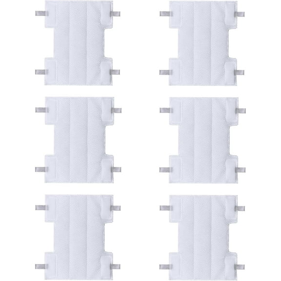 6-Pack Microfiber for Shark Vacuum Pads Replacement Compatible with Shark Rocket Dust away, Rotator, Navigator Lift-Away Pro, Ultra Light Stick Vacuums, fit for Shark Hv300 Series
