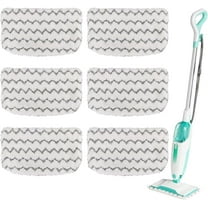 6 Pack Microfiber Steam Mop Pads Replacement for Shark Steam Mop S1000,S1000A,S1000C,S1000WM,and S1001C,Dirt Grip Cleaning Pads