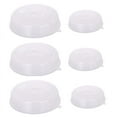 6 Pack Microwave Covers, Plastic Microwave Covers, Microwave Plate Covers for Food with Valve, 2