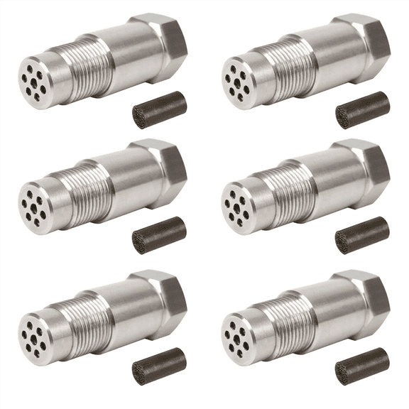 6 Pack Mini Catalytic Converter Oxygen Sensor Car Rear Engine Exhaust Accessories Mini Catalytic Converter Oxygen O2 Sensor