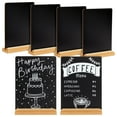 thumbnail image 1 of 6 Pack Mini Chalkboard Signs with Stand for Table Decorations, Restaurant Food Display, Message Boards, Small Business, Wedding, Banquet, Coffee Shop (6 x 8 Inches), 1 of 11