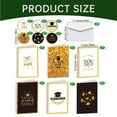thumbnail image 1 of 6 Pack Mini Graduation Cards with Envelopes and Stickers - 4.1x2.7 Inch Small Black & Gold Congratulation Note Cards - "You Did It" Blank Gift Enclosure Bulk Set, 1 of 8