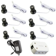 6 Pack Mini Showcase Spotlight, Jewelry Cabinet Display Case 4000K