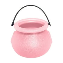 6-Pack Mini Witch Cauldrons With Handle, 7Cm Tall Candy Bowls Desktop Ornaments, Spooky Halloween And Fall Home Party Supplies Indoor Outdoor Decor