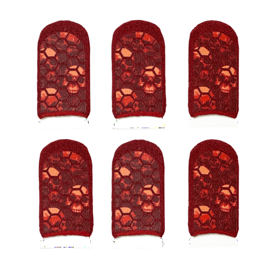 6 Pack Mobile Gaming Corps ClawSocks Phone Gaming Finger Sleeves - Blood and Skulls