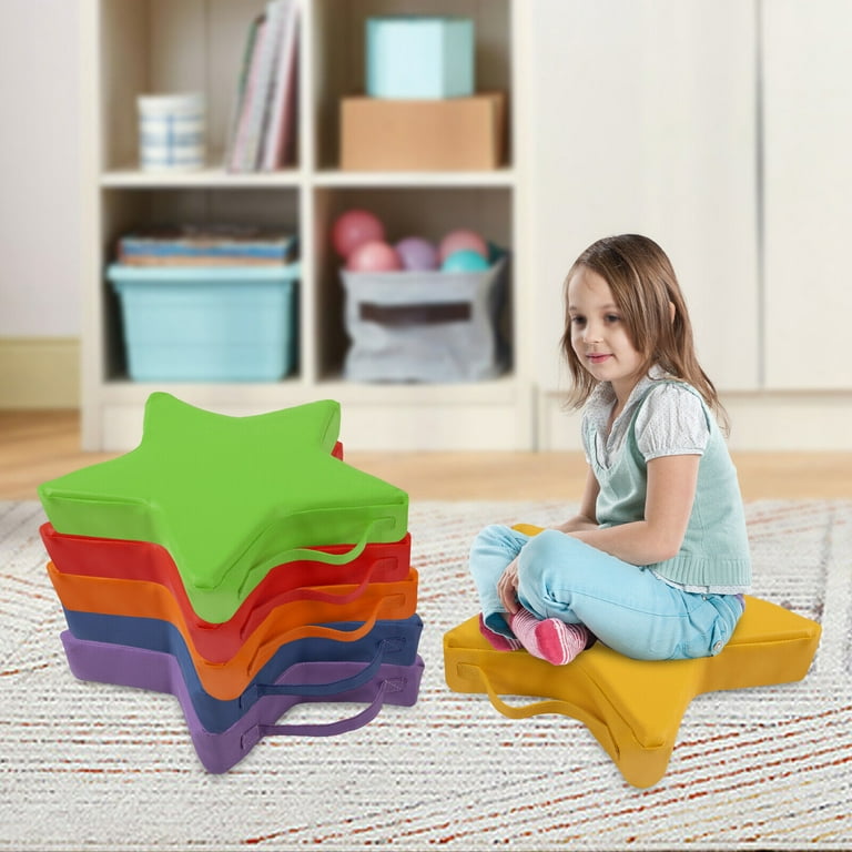 Colorful floor cushions on sale
