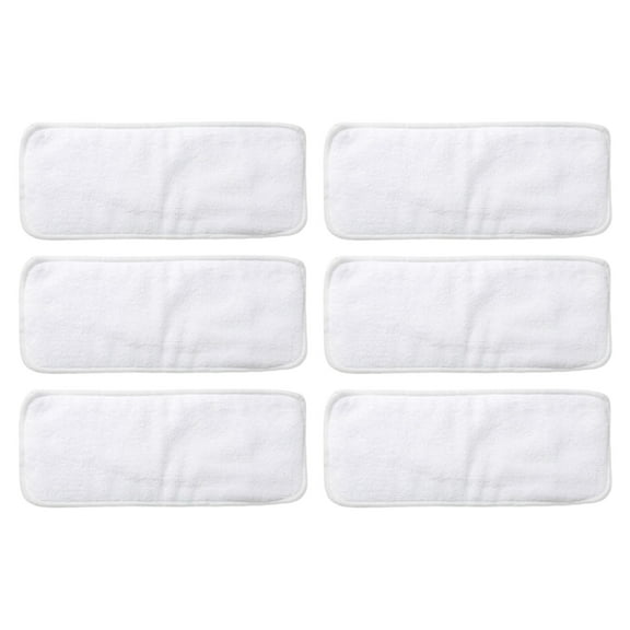 6 Pack Moisture Wicking Breathable Washable Nappy Liners Reusable Multi Layers Inserts for Baby Cloth Diaper Covers