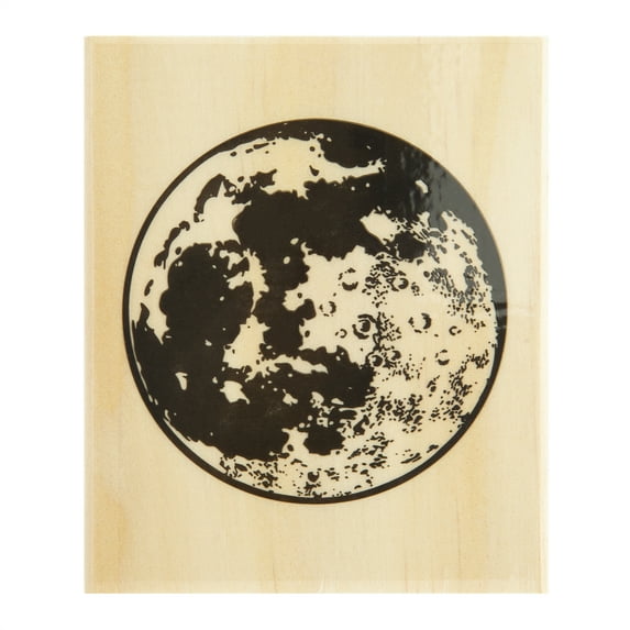 Recollections Moon Wood Stamp, 6 Pack