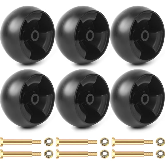 6 Pack Mower Deck Wheels Compatible With MTD Cub Cadet Toro Craftsman 5 Inch 1 2 Bore