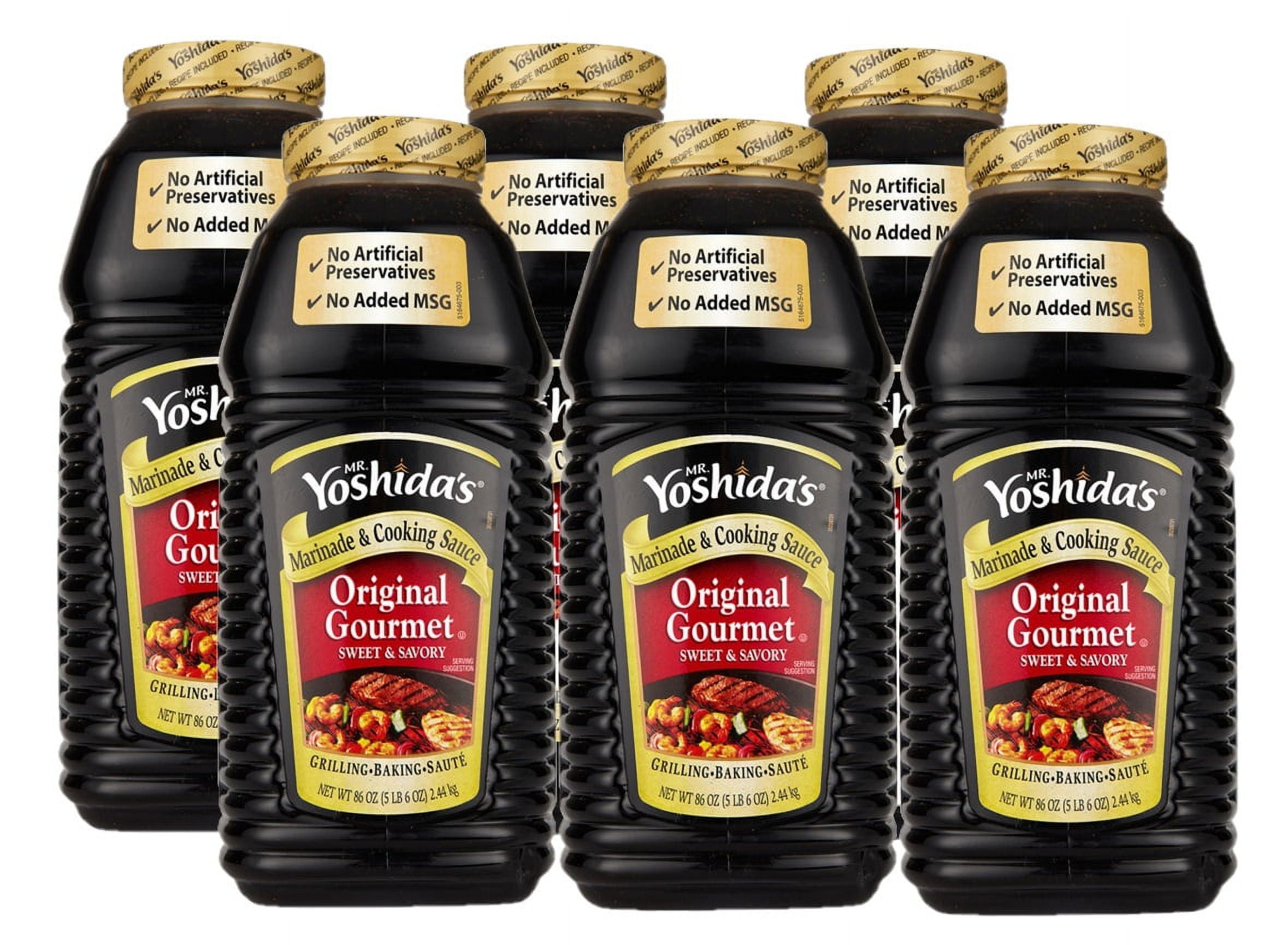 6 Pack Mr. Yoshida's Original Gourmet Sauce (86 oz.)