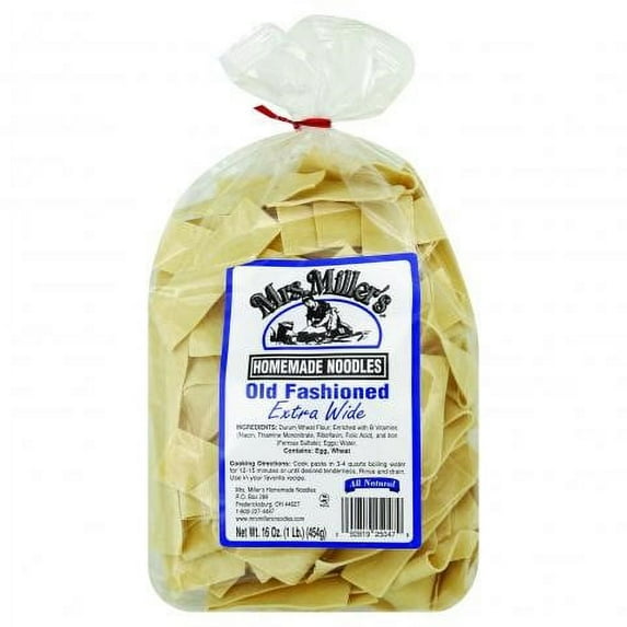 (6 Pack)Mrs. Miller'S Homemade Old Fashioned Noodles, Extra Wide, 16 oz.