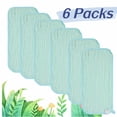 Orange Sky 6-Pack 100% Cotton Muslin Burp Cloths - Soft Absorbent Hand ...