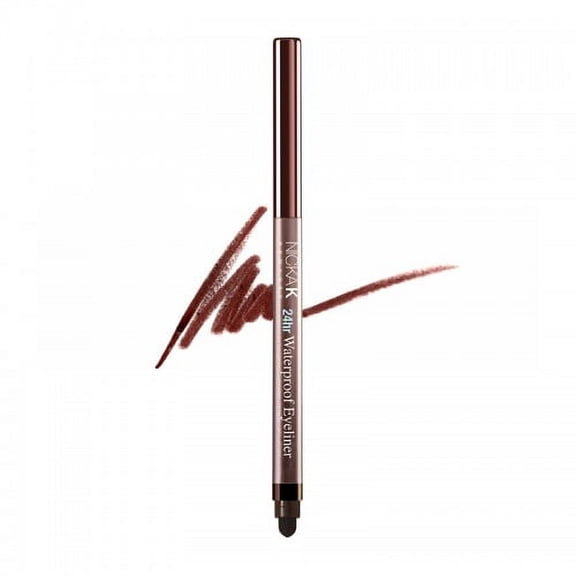 Nicka K 24H Waterproof Eyeliner - NYA41 Dark Brown  -6 Piece.