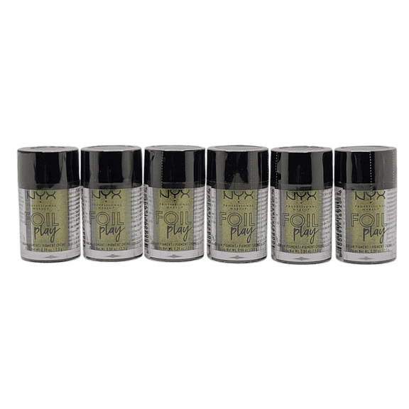 6 Pack NYX Foil Play Cream Pigment Eyeshadow - 05 Happy Hippie
