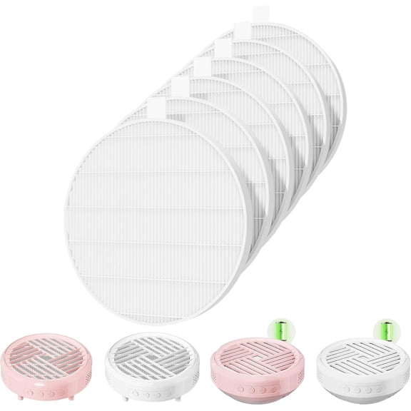 6 Pack Nail Dust Collector Filters Compatible with MelodySusie Nail Dust Collectors, Replacement Filter for Models HPro/SProR.