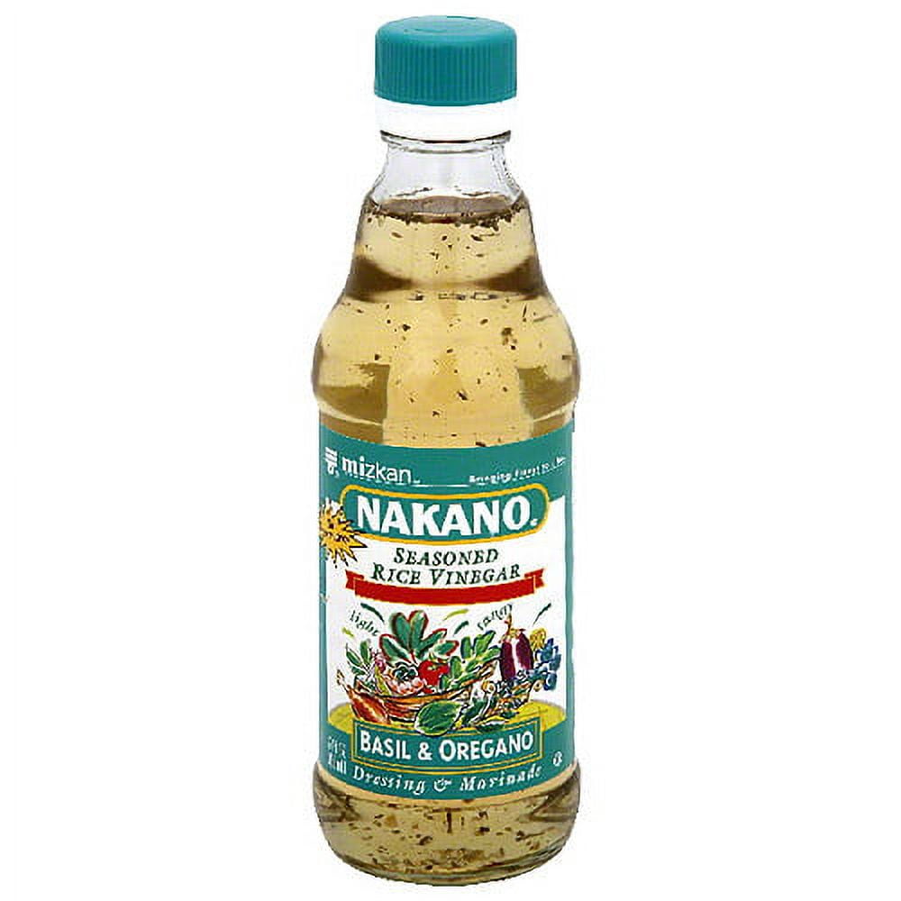 (6 Pack) Nakano Basil & Oregano Seasoned Rice Vinegar, 12 fl oz