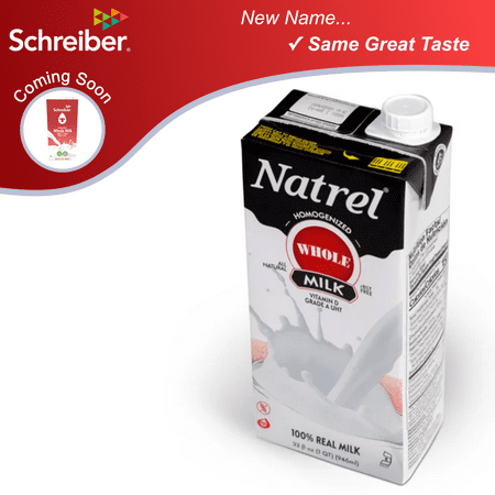 (6 Pack) Natrel Natural Homogenized Whole Milk, 32 Fl Oz