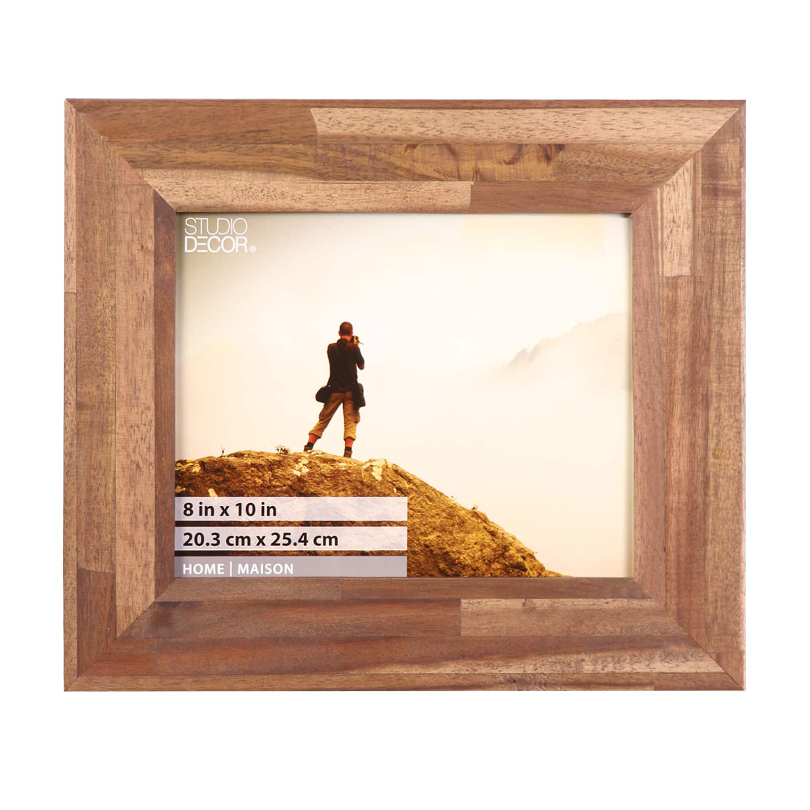 Wooden Picture Frames 8x10 Inch with Real Glass - Set of 2-100