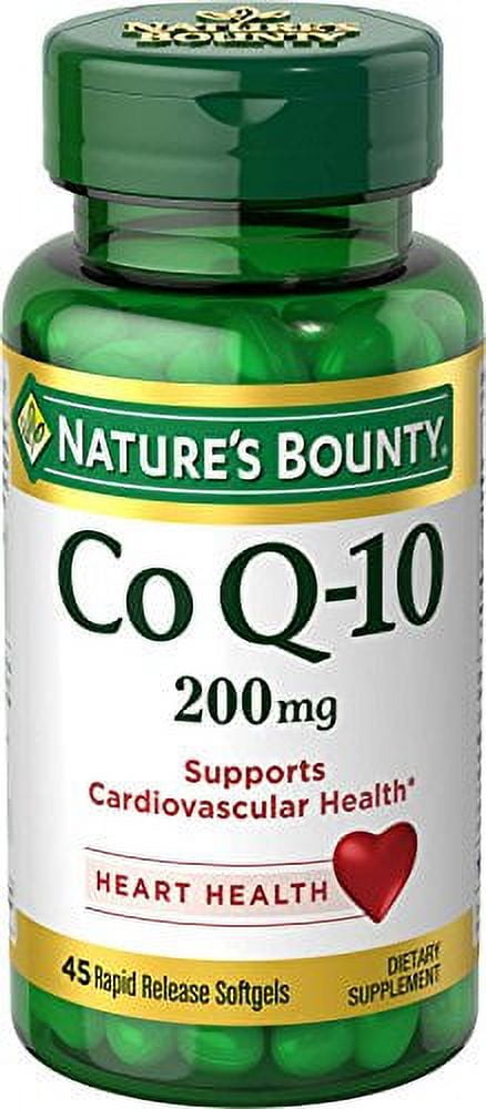 "6 Pack - Nature's Bounty Co Q-10 200 mg, 45 Softgels Each"