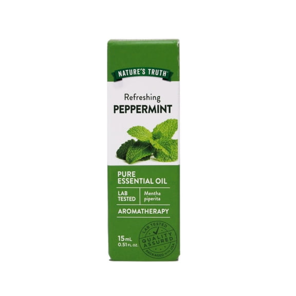 Nature's Truth Peppermint Essential Oil for Diffusers and Aromatherapy, 0.51 FL OZ - 6 Pack