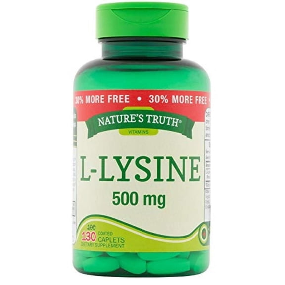 6 Pack - Nature's Truth L-lysine 500mg Bonus Tablets, 130 ea