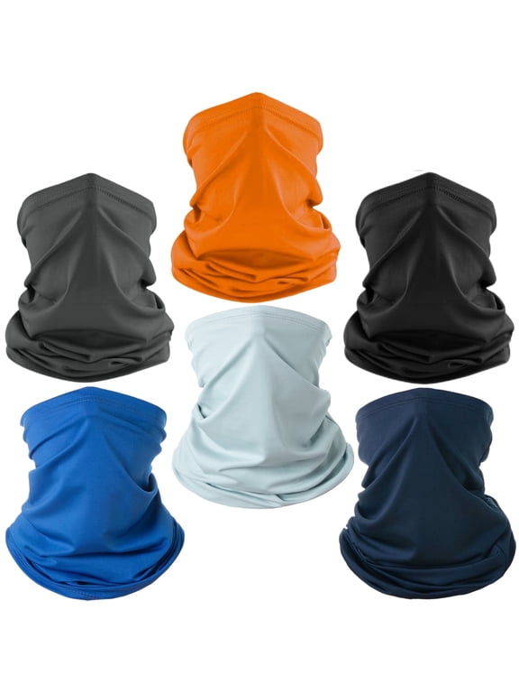 6 Pcs Neck Gaiter Cooling Face Bandana Mask for Men