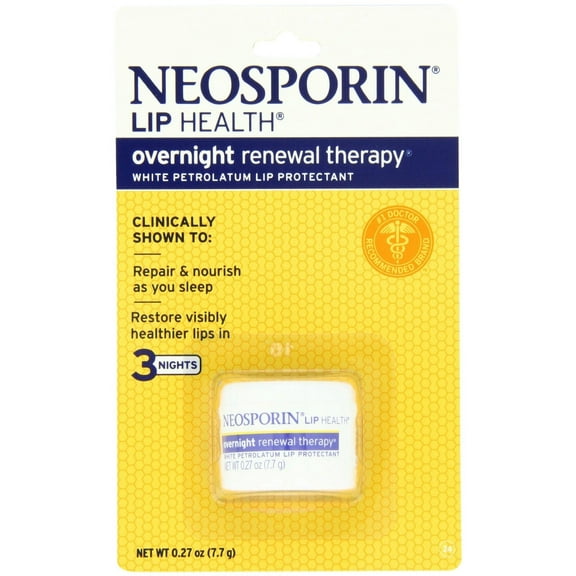 6 Pack Neosporin Lip Health Overnight Renewal Therapy 0.27 oz Each