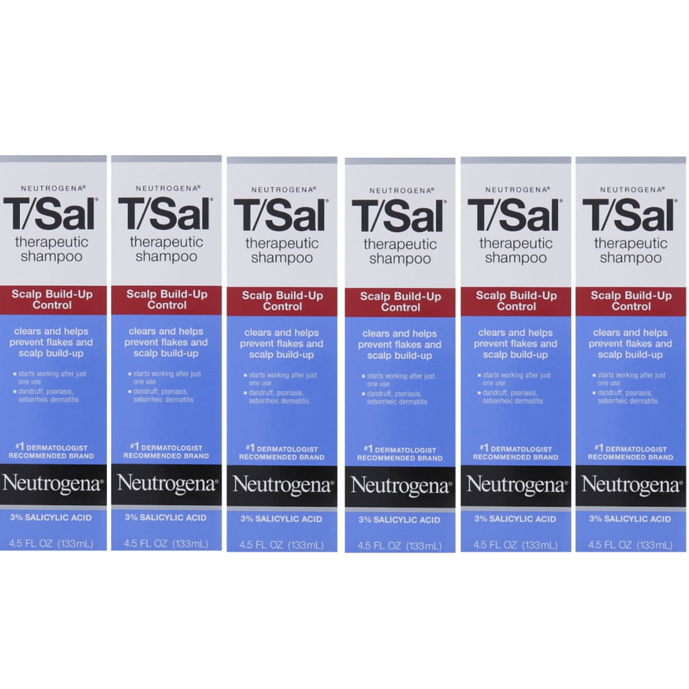 6-Pack Neutrogena T/Sal Maximum Strength Shampoo, Scalp Psoriasis ...