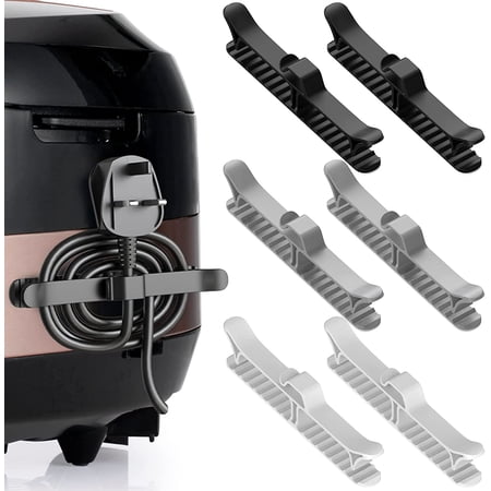 6 Pack Newest Designed for Appliances Cord Organizer, Cord Wrapper, Cord Holder, Cable Organizer Stick Firmly on Kitchen Appliances Mixer, Coffee Maker, Air Fryer and Other Appliances
