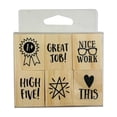 thumbnail image 1 of Recollections Nice Work Wood Stamp Set, 6 Pack, 1 of 2