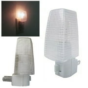 6 Pack Night Lights On Off Switch Bright White Light Nite Wall Plug Home Safety
