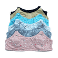 thumbnail image 1 of 6 Pack No Wire Rabbit Teenager Wire Free Cotton Junior Training Bra 30A, 1 of 2