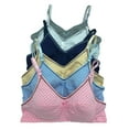 thumbnail image 1 of 6 Pack No Wire Rabbit Teenager Wire Free Cotton Junior Training Bra 30A, 1 of 4