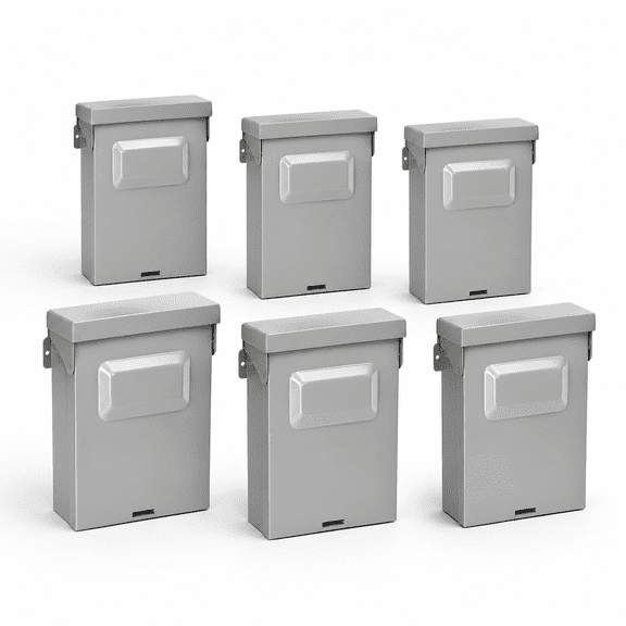 6 Pack Non-Fused AC Disconnect Boxes 60A for Outdoor HVAC and Air Conditioner Units