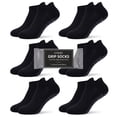 thumbnail image 1 of 6-Pack Non-Slip Grip Socks for Women - Multi-Surface Traction for Yoga, Pilates & Hospital Use, 1 of 7