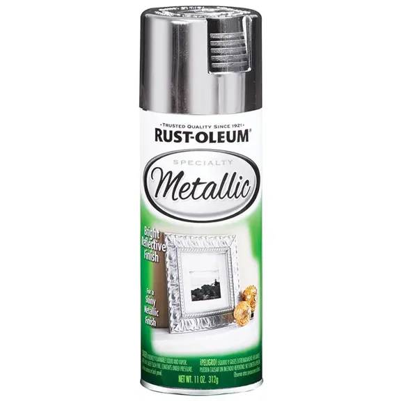 6 Pack Of 11 Oz Rust-Oleum Brands 1915830 Silver Specialty Metallic Spray Paint