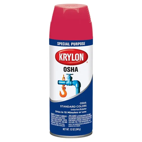 6 Pack Of 12 Oz Krylon 2116 Safety Red Osha Apwa Color Standard Spray Paint