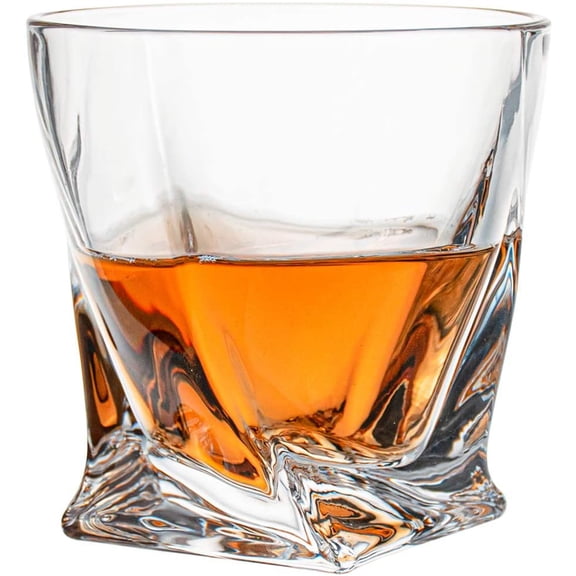 6 Pack Old Fashioned Whiskey Glasses, 10 oz Heavy Base Glasses Tumbler Crystal Glassware Set for Drinking Bourbon, Scotch$$Home Decor, Kitchen, & Other