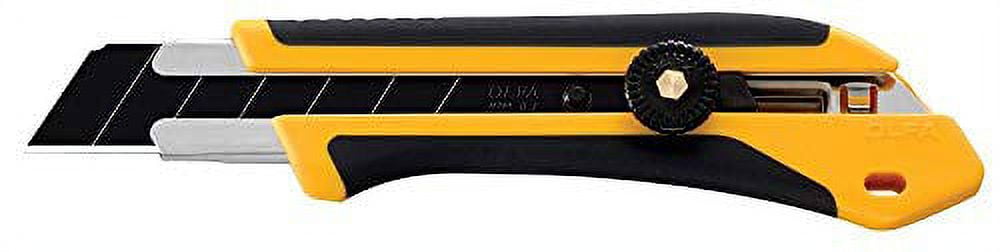 6 Pack Olfa 1071858 25mm Extra Heavy-Duty Fiberglass Rubber Grip Utility Knife (XH-1)