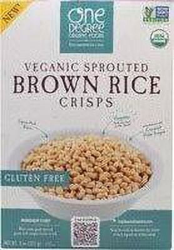 6 Pack : One Degree Organic Foods Sprouted Brown Rice Crisps Cereal -- 8 Oz
