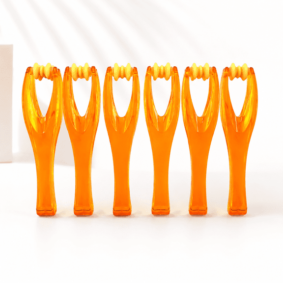 6 Pack Orange Finger Joint Massager for Blood Circulation Stress Relief