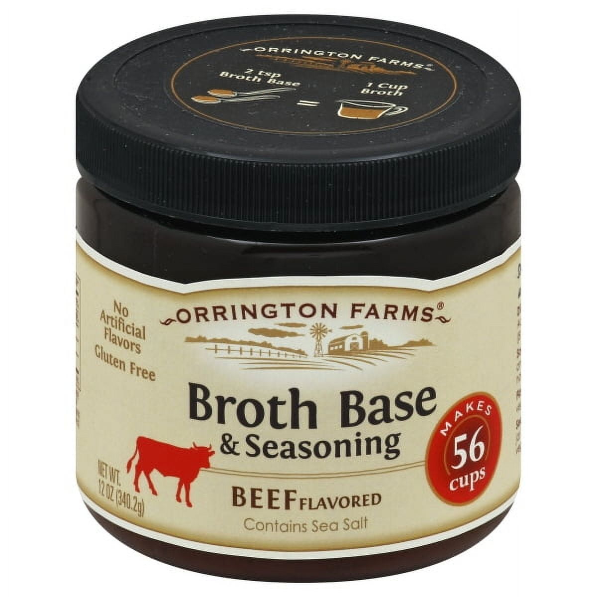 (6 Pack)Orrington Farms Broth Base and Seasoning Beef, 12 oz
